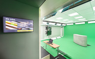 Blick ins GreenScreenStudio vom Eingangsbereich aus